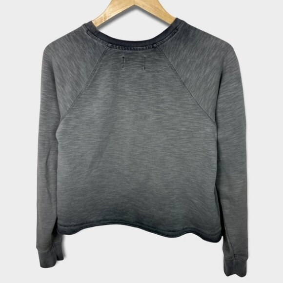 Anthropologie Saturday Sunday Lets Go Bananas Sweatshirt Grey Size XS Crew Neck - Picture 4 of 14